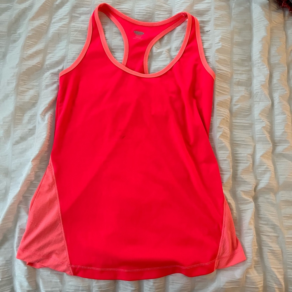 Pink workout tank